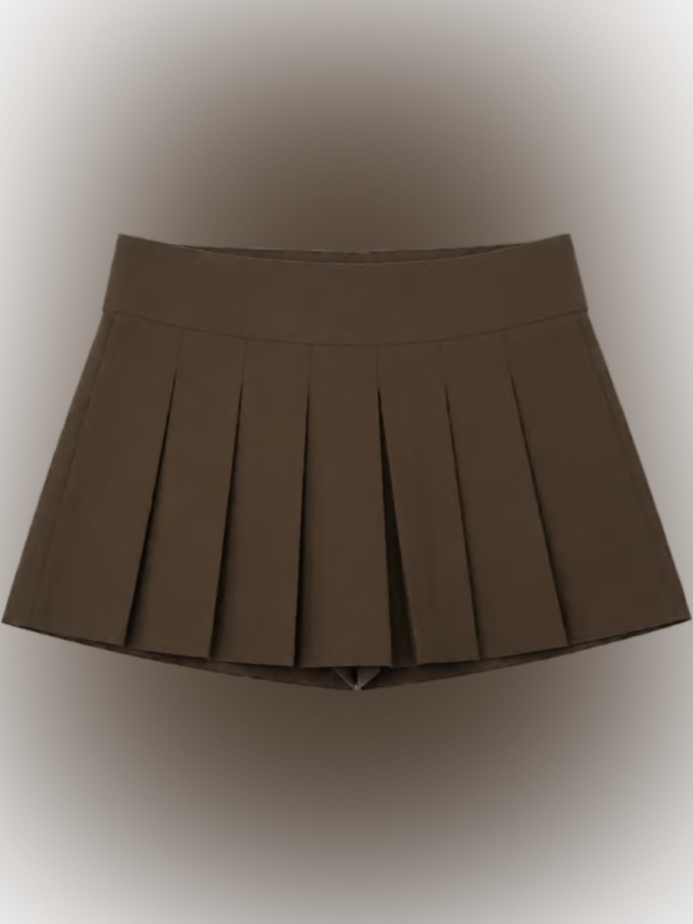 Lioness Dark Green Box-Pleat Mini Skirt